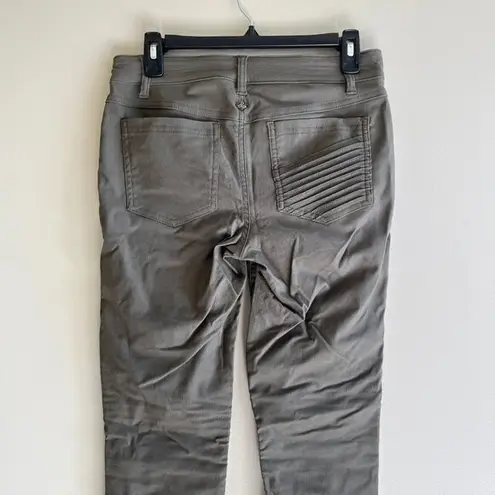 prAna Womens Size 6 Slate Green Brenna Moto Skinny Jeans Pants Athletic