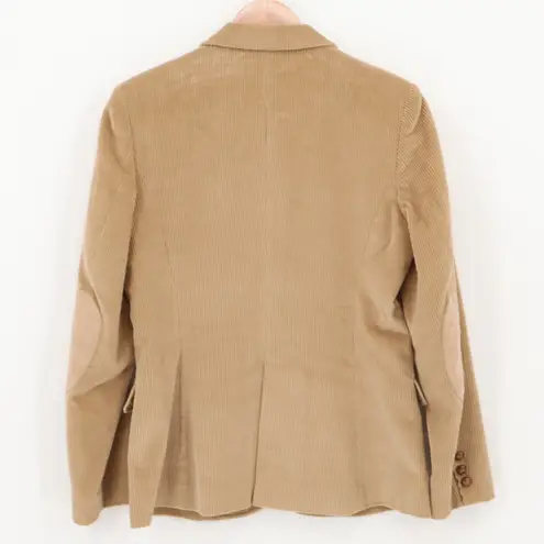 Vintage 70s Barbara Lee Corduroy Blazer Womens Preppy Academia Tan Size 11