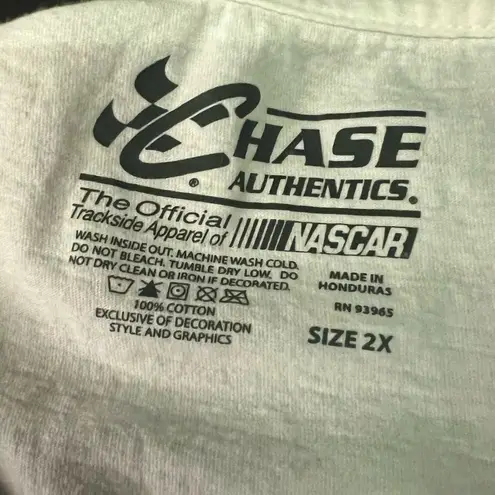 NASCAR Chase Authentic Women's 2X Kevin Harvick #4 V Neck Graphic Tee Shirt White