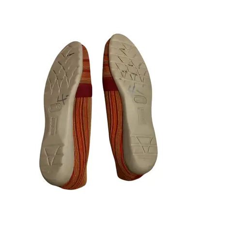 Munro Red and Brown Striped Loafers