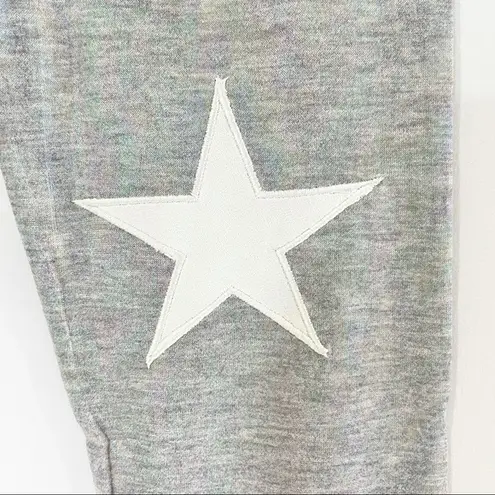English Rose New Metallic Star Patch Legging Iridescent Heather Grey