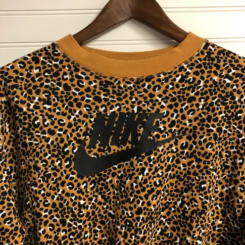 Nike cheetah print sweatshirt hot sale