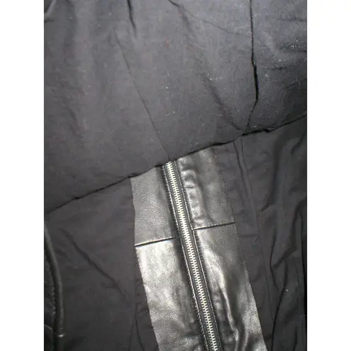 Marc New York New Womens Andrew Leather Jacket S Black Soft Quilted Shoulder Arm