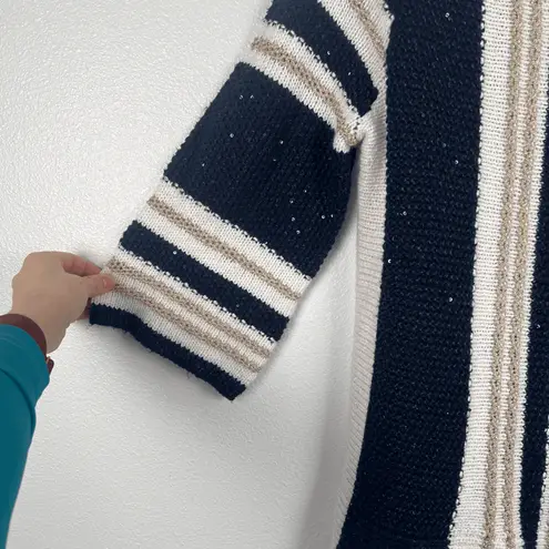 Chicos‎ Women's Elin Shine Pullover Sz 3 (XL) Blue