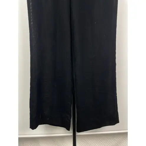 Armani Exchange Vintage  Black Velvet Velour Slack Trouser Pants Size 0