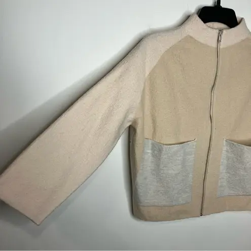 COS  100% wool jacket color block size XS