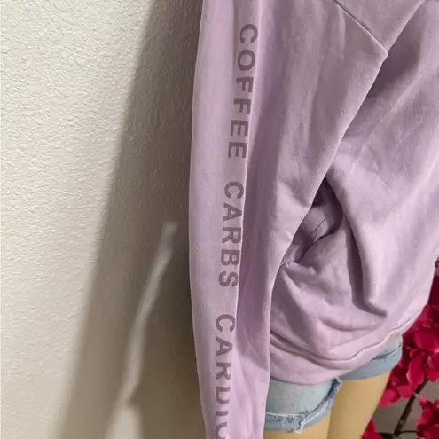 Aerie  Light Purple Hoodie with Sleeve Text