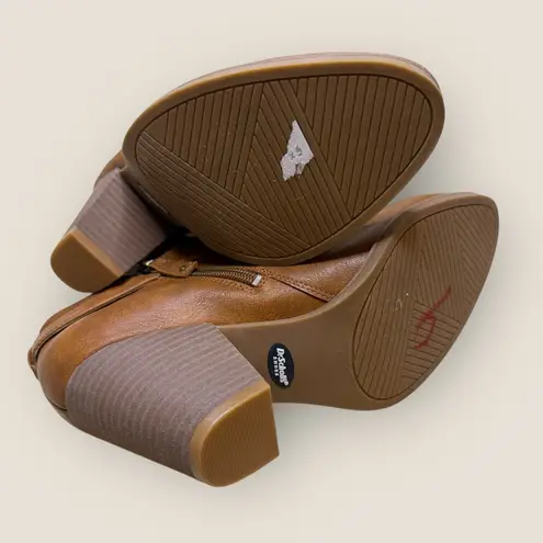 Dr. Scholl’s Women’s Kickstart Ankle Booties – Honey Brown Smooth, Size 9 (NWOB)