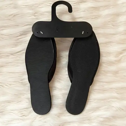 INC International Concepts Black Heart Mesh Slippers Flats Mules Slippers 7 / 8