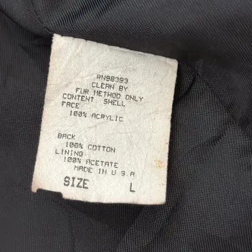 Vintage Le Coat Tissavel France Silvery Brown Cruella Open Front Faux Fur Coat Silver Size L