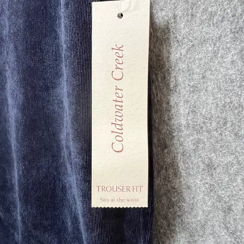 Coldwater Creek Corduroy Pants Trouser Fit Bootcut Relaxed Navy P10 Dark Blue