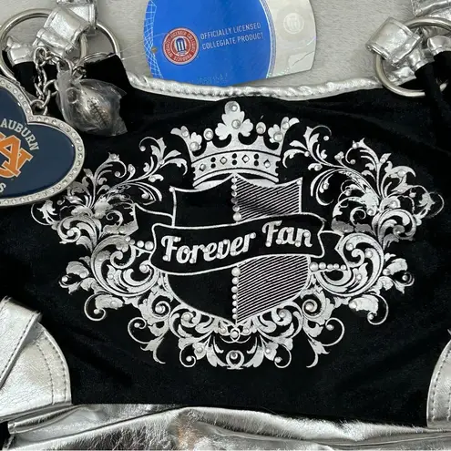 NCAA ProFANity By LittleEarth Auburn Tigers Football Luxe Hobo Bag Purse Charms