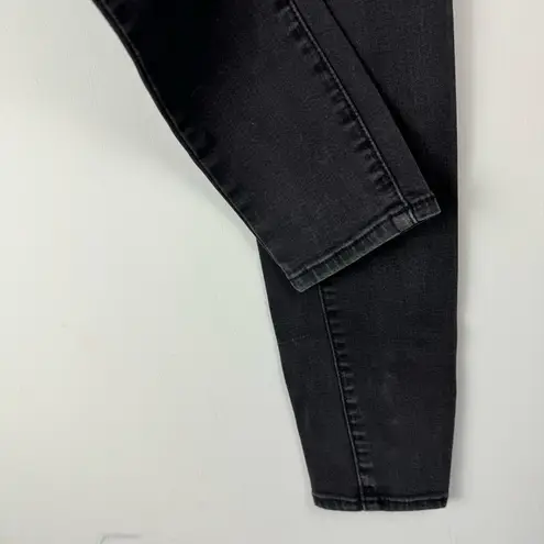 American Eagle  Black Washed Jeggings Sz 4 X-LONG Stretch Denim