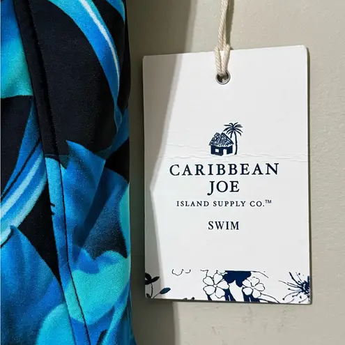 Caribbean Joe  Island Supply Co. women’s size 16 floral swim top tankini padded