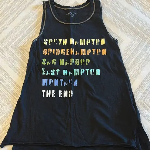 Unsweetened Women’s Black Hamptons Long Island Tank Top