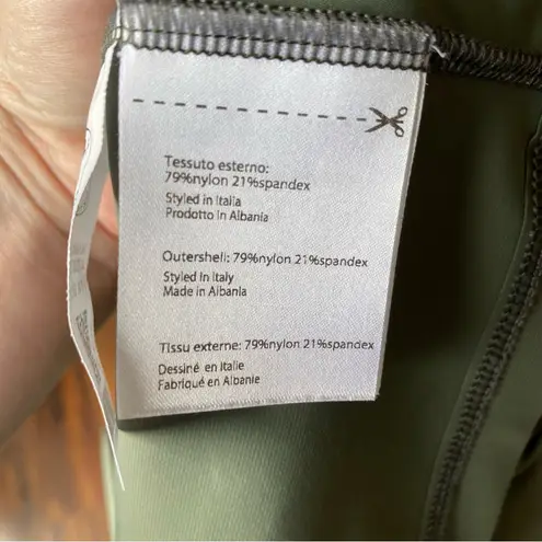 Save the Duck Nylon Rain Jacket Dark Sage Green Size undefined