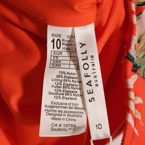 Seafolly NWT X Revolve One Shoulder One Piece US Size 6