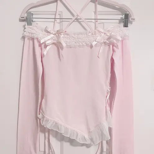 shushucherry top Pink