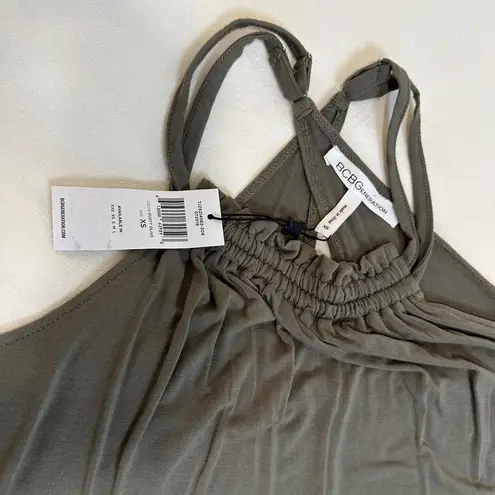 BCBGeneration NWT  Crossback Swing Mini Dress - Dusty Olive - XS