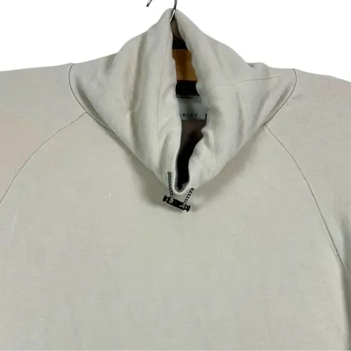 Varley Womens Adkisson Top String soft high low hem tunic collar cream sz XS