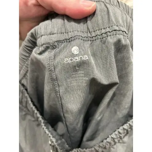 Apana ‎ Women’s Gray Yoga Lifestyle Shorts Size Large