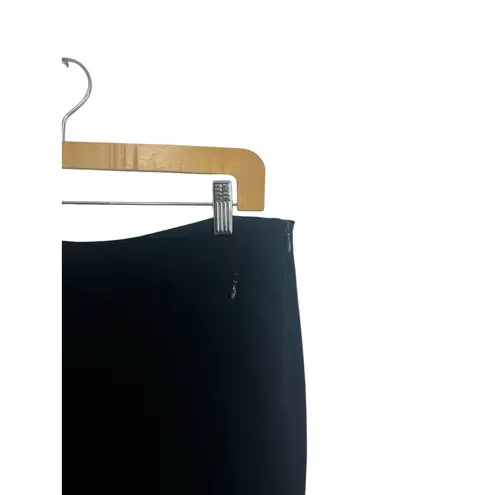 Akris Black Women's Pants 8 Wool High Rise Career Quiet Luxury Trousers Work