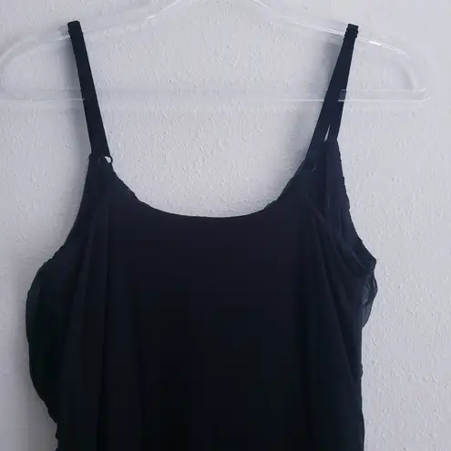 Bailey 44 Sheer Lined Adjustable Tank Top Blouse