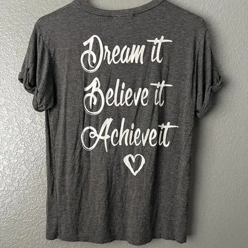 Women’s M Faith Inspirational Graphic Tee Dream Believe Achieve T