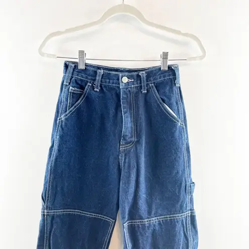 Brandy Melville John Galt /  High Rise Cargo Carpenter Jeans Blue One Size