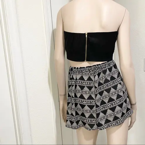 Ringostone Chiffon Sheer High Waist Shorts S Black