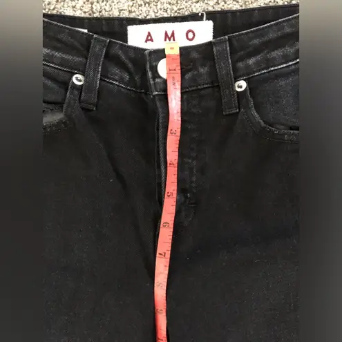 AMO babe black magic high rise straight leg jeans sz 24