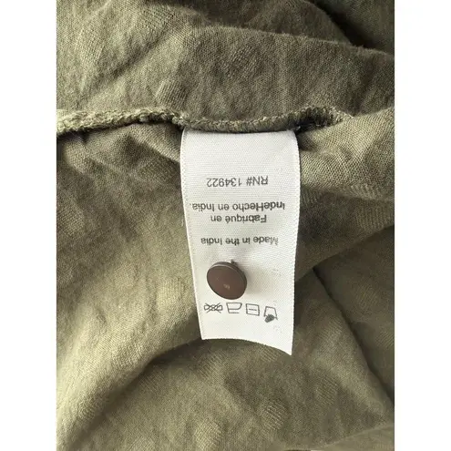 Emerson Fry Frances Dress 3 Size MED Moss Green Swiss Dot Maxi India Collection