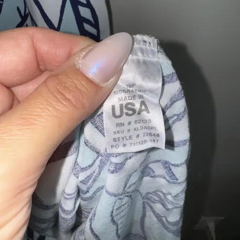 Fresh Produce ADA Palm Leave Print Dress Sleeveless Sz XS Hi Low Hem