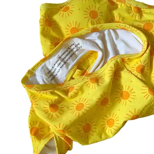 Hanna Andersson women’s one piece swimsuit in sunny yellow “Sunshine Day” print