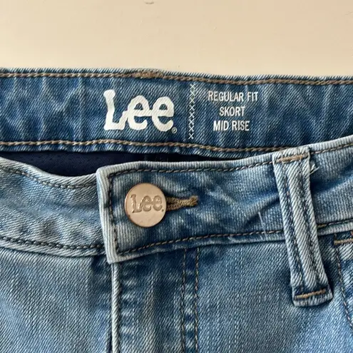 Lee denim mid rise skort