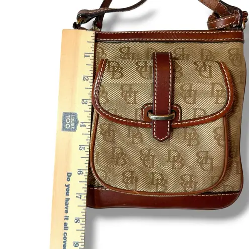 Dooney & Bourke VTG Y2K Letter Carrier Signature Monogram Crossbody Bag Purse