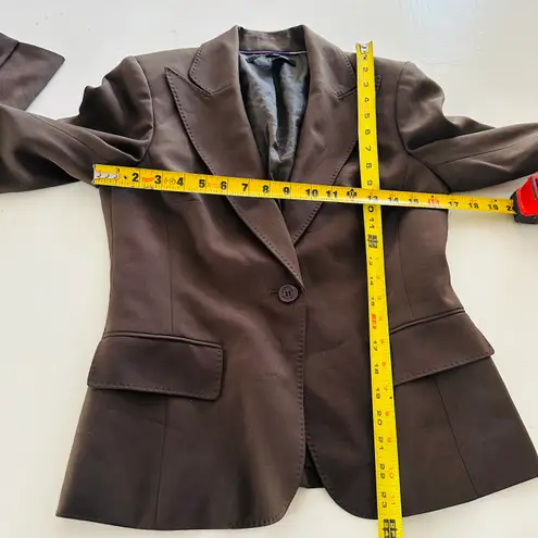 Anne Klein Women's Suit, Brown One Button Jacket or Blazer, Size 4