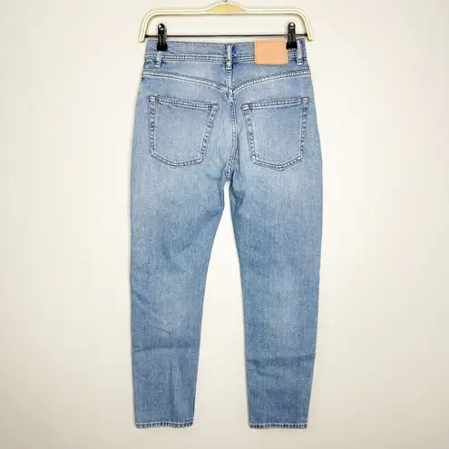 Acne Studios Womens Jeans High Rise Slim Fit Cropped Melk Light Blue 26 EU 30