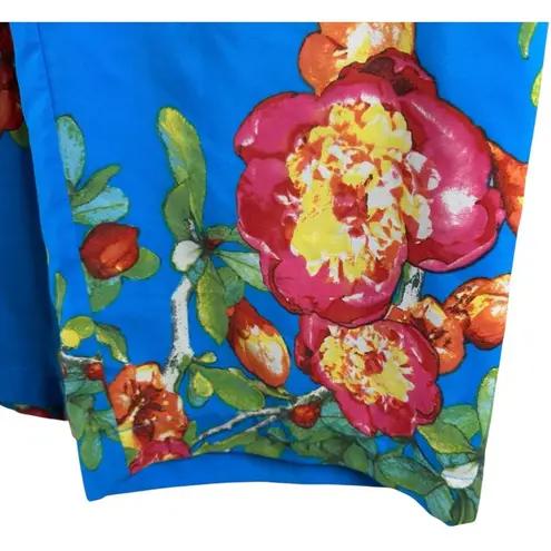 Natori Blue Floral Silky Cypress Pajama Pants Size Small