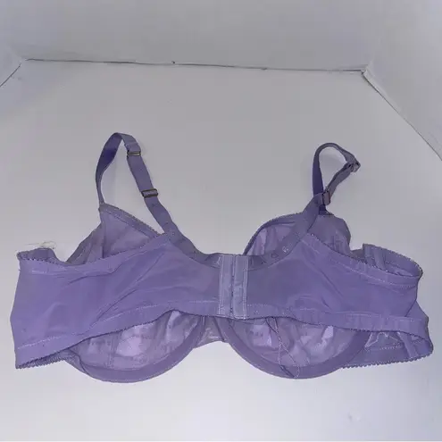 Savage X Fenty Women's Flocked Logo Demi Bra Lavender 44DD underwire