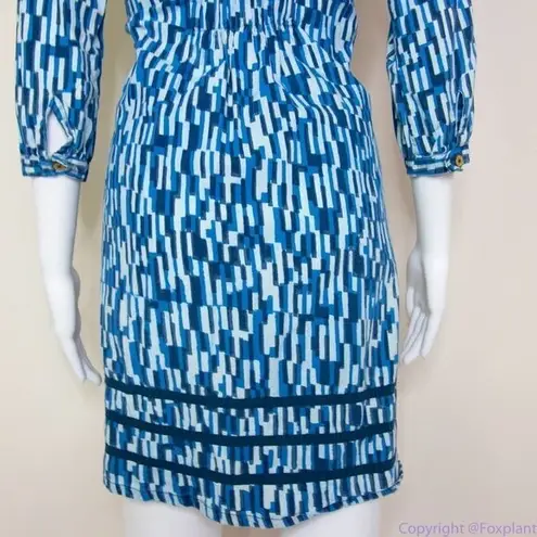 Mata Traders blue ikat 100% cotton dress, size XS Blue