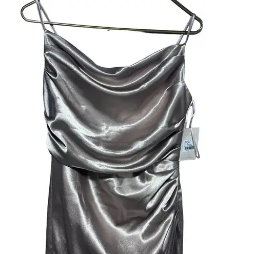 Birdy Grey Lydia Sexy Full Length Draped Dress Taupe Small NWT