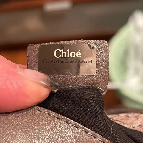 Chloé Chloe - Joan Bucket Bag Taupe Python Leather AUTHENTIC Rare 2000 Vintage