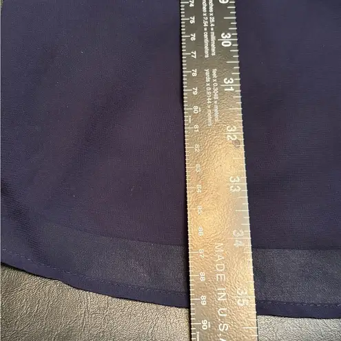 Luxology Blue Bell Sleeve Crew Neck Dress size M