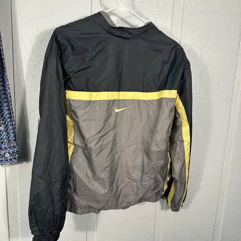 Nike  Vintage Spell Out Striped Zip Up Jacket Size Large EUC