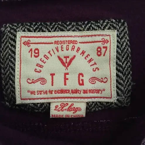 TFG heathered snowflake sweatshirt XL Purple