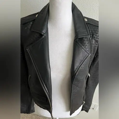 IRO  MEMPHIS women’s  small Black Lamb Leather Biker Jacket $1800