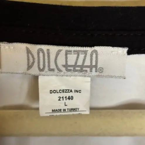 Dolcezza Set Women's Size Large Blouse Sweatshirt hoodie playful time white