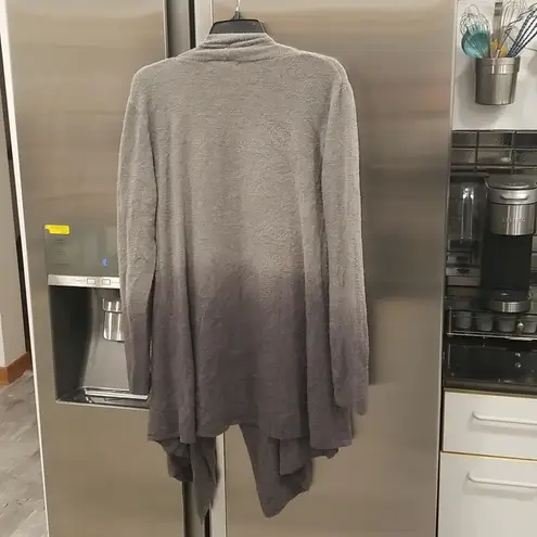 Barefoot Dreams CozyChic Lite Ombre Calypso Wrap Cardigan Loden Carbon L/XL NWT