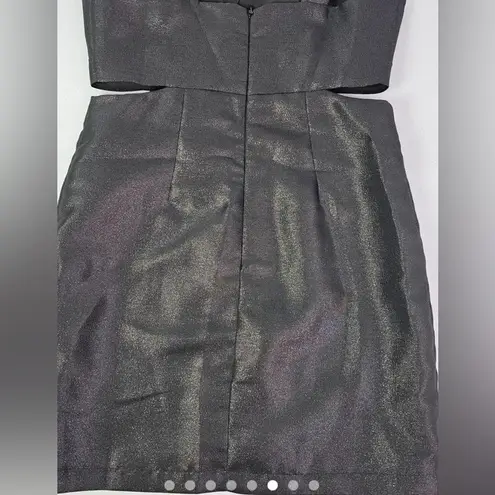 DO+BE  Shimmering Black Backless Dress